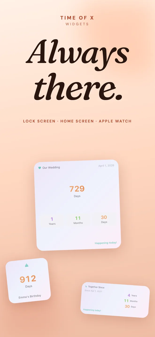 Home Screen and Lock Screen widgets