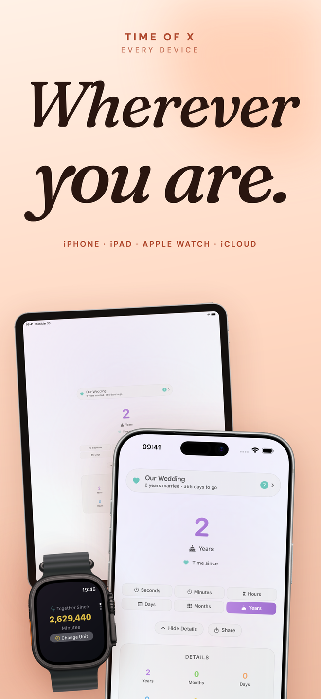 Time of X syncing between iPhone, iPad, and Apple Watch