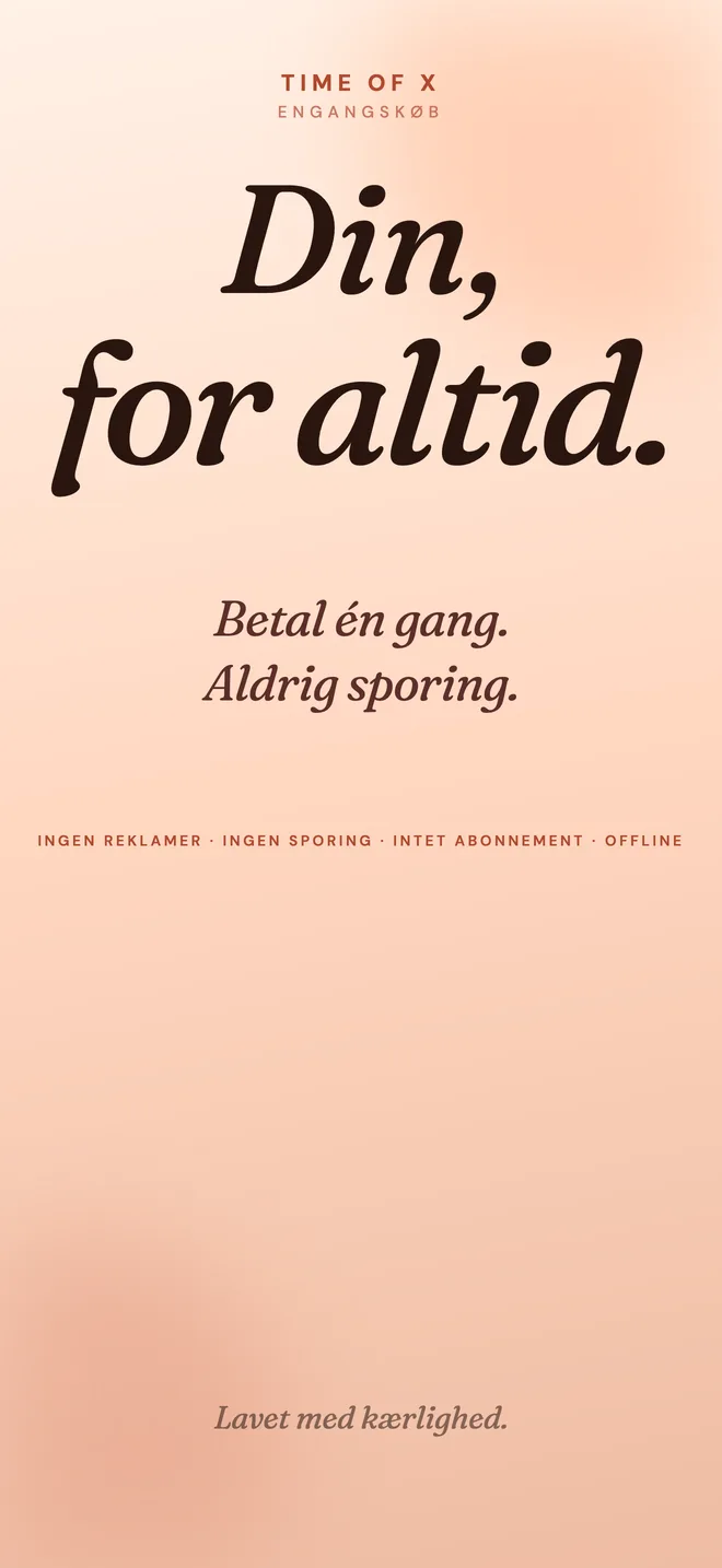 Hold stunderne der betyder noget tæt på.